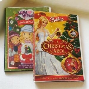 DVD Set Barbie and Holly Hobbie Christmas Holiday Classics